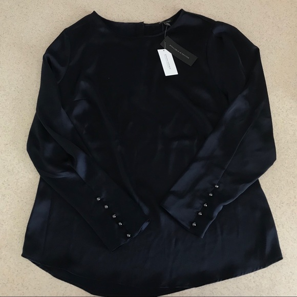 Tops - NWT Banana Republic Silk Blue Blouse